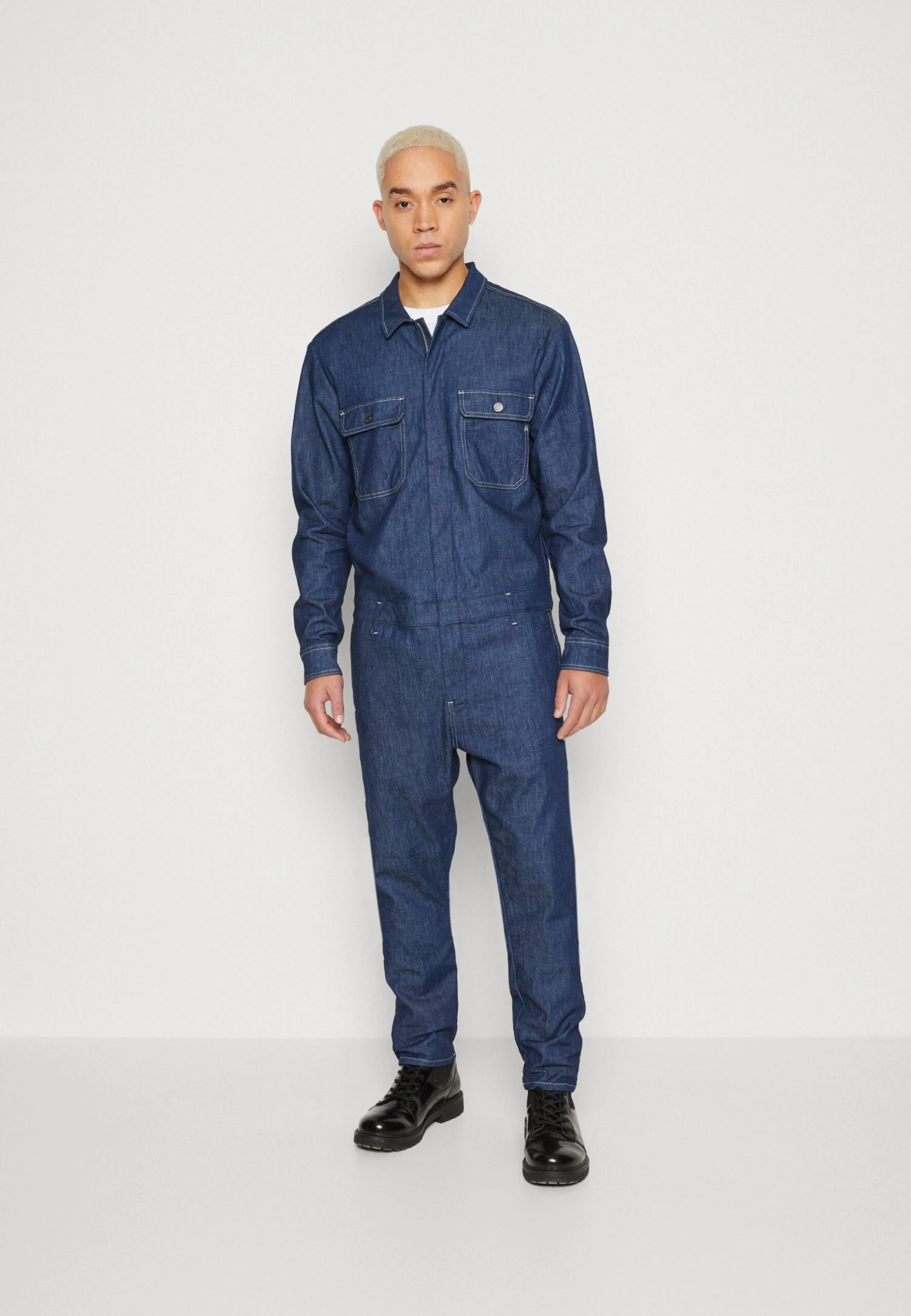 Replay Pants Xlite Plus - Jumpsuit - Dark Blue 3 Replay Pants Xlite Plus - Jumpsuit - Dark Blue