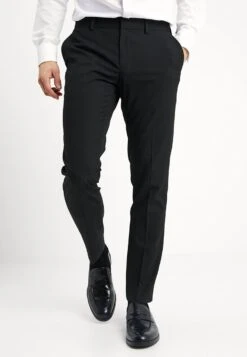 Basic Plain Black Tux Suit Slim Fit - Kostuum - Black -ZALANDO WINKEL d7c6dc4b665a4696a153e495b2b1bcb6