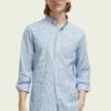 Scotch & Soda Regular Fit Striped With Sleeve Adjustment - Overhemd - Blue Multi Stripe -ZALANDO WINKEL d822ca83c4fd4834a693848853f1b0d9