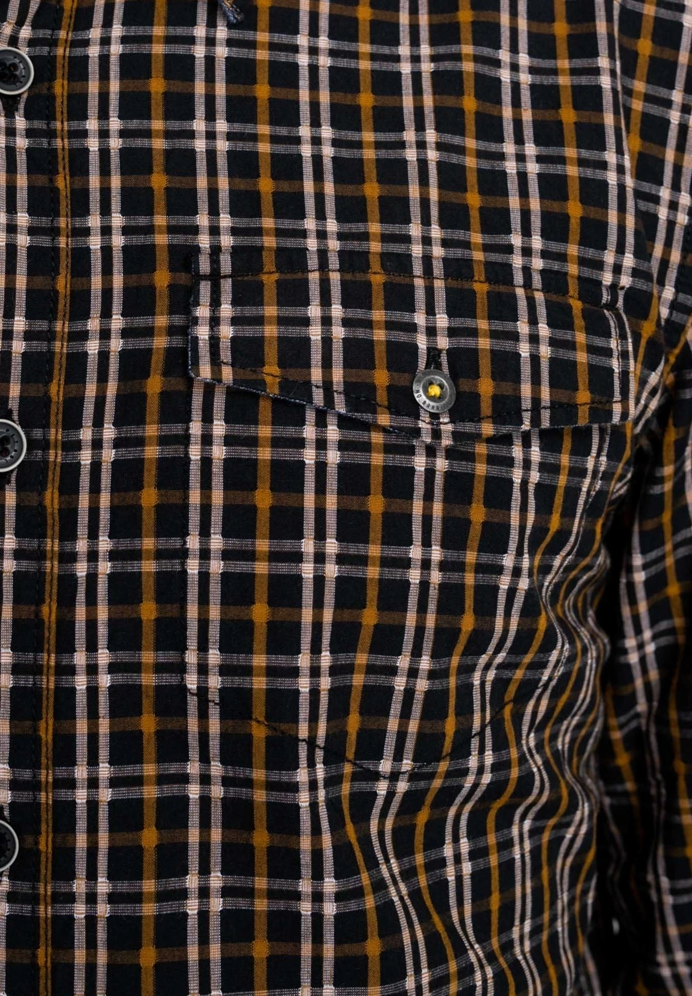 Petrol Industries Checked - Overhemd - Dark Gold 7 Petrol Industries Checked - Overhemd - Dark Gold - Afbeelding 5