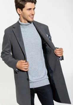 Boston- Mantel - Grey -ZALANDO WINKEL da2707c11db14e3b97ae28257013ed0d