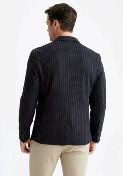 DeFacto Slim Fit- Blazer - Navy -ZALANDO WINKEL db3504948cf54a03bcd1133d82434646