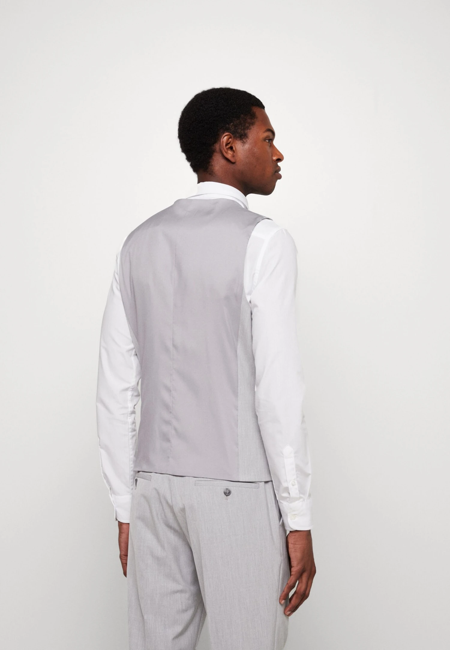 Selected Homme Slhslim Liam - Gilet - Light Grey Melange 5 Selected Homme Slhslim Liam - Gilet - Light Grey Melange - Afbeelding 3