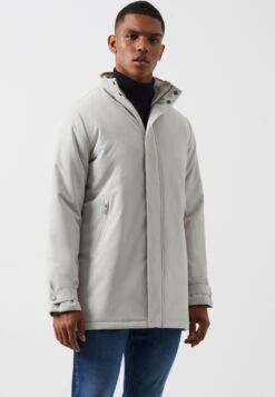 French Connection Padded Funnel Neck- Winterjas - Stone