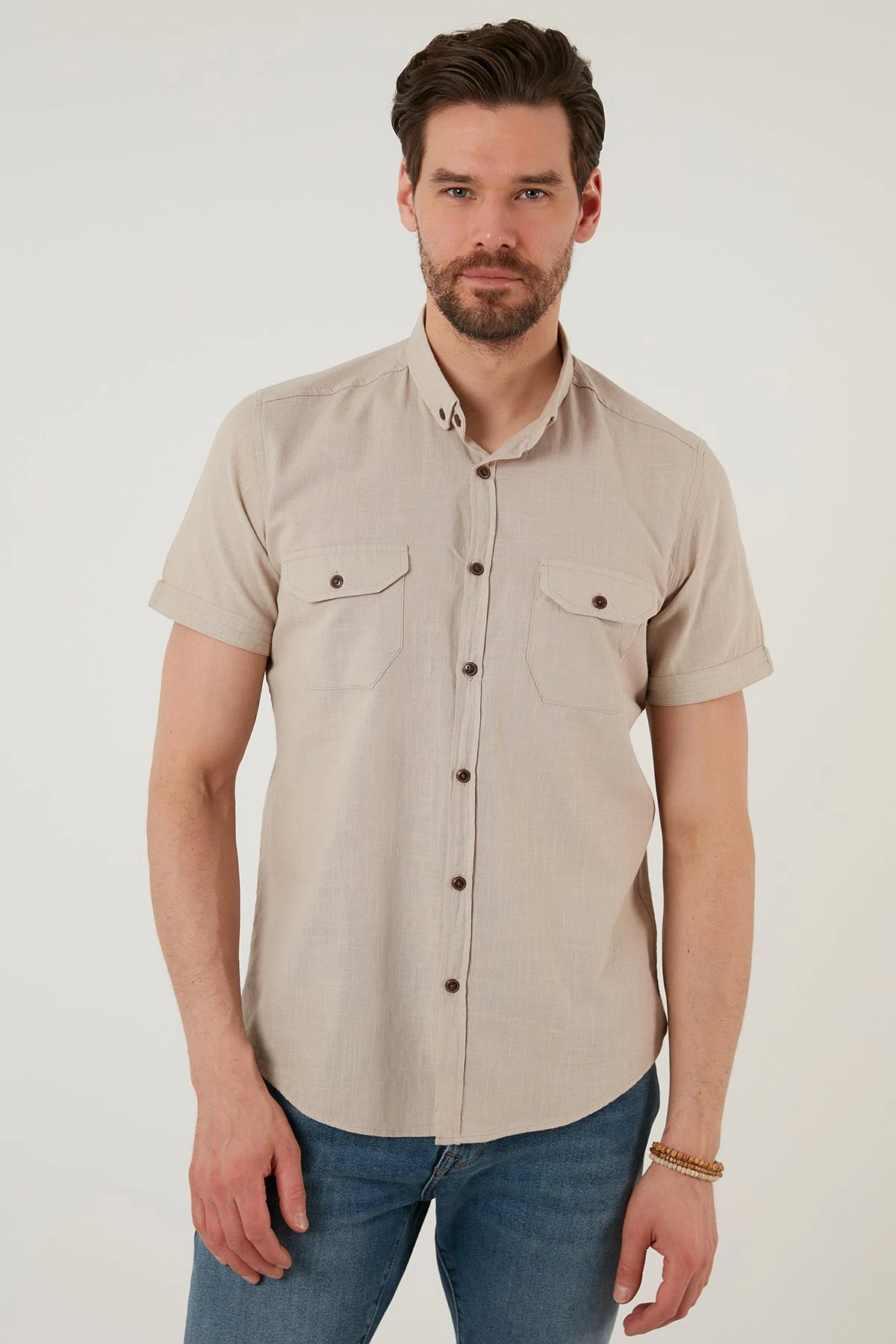 Overhemd - Stone Colored 3 Overhemd - Stone Colored