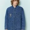 Obey Clothing Hymn Jacket - Halflange Jas - Stone Wash Indigo -ZALANDO WINKEL dcd864a243b349f996af4f1649d1ac84