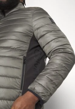 Calvin Klein Side Logo Jacket - Halflange Jas - Gunmetal -ZALANDO WINKEL dd088eac70ee4f908480982ebee6128c