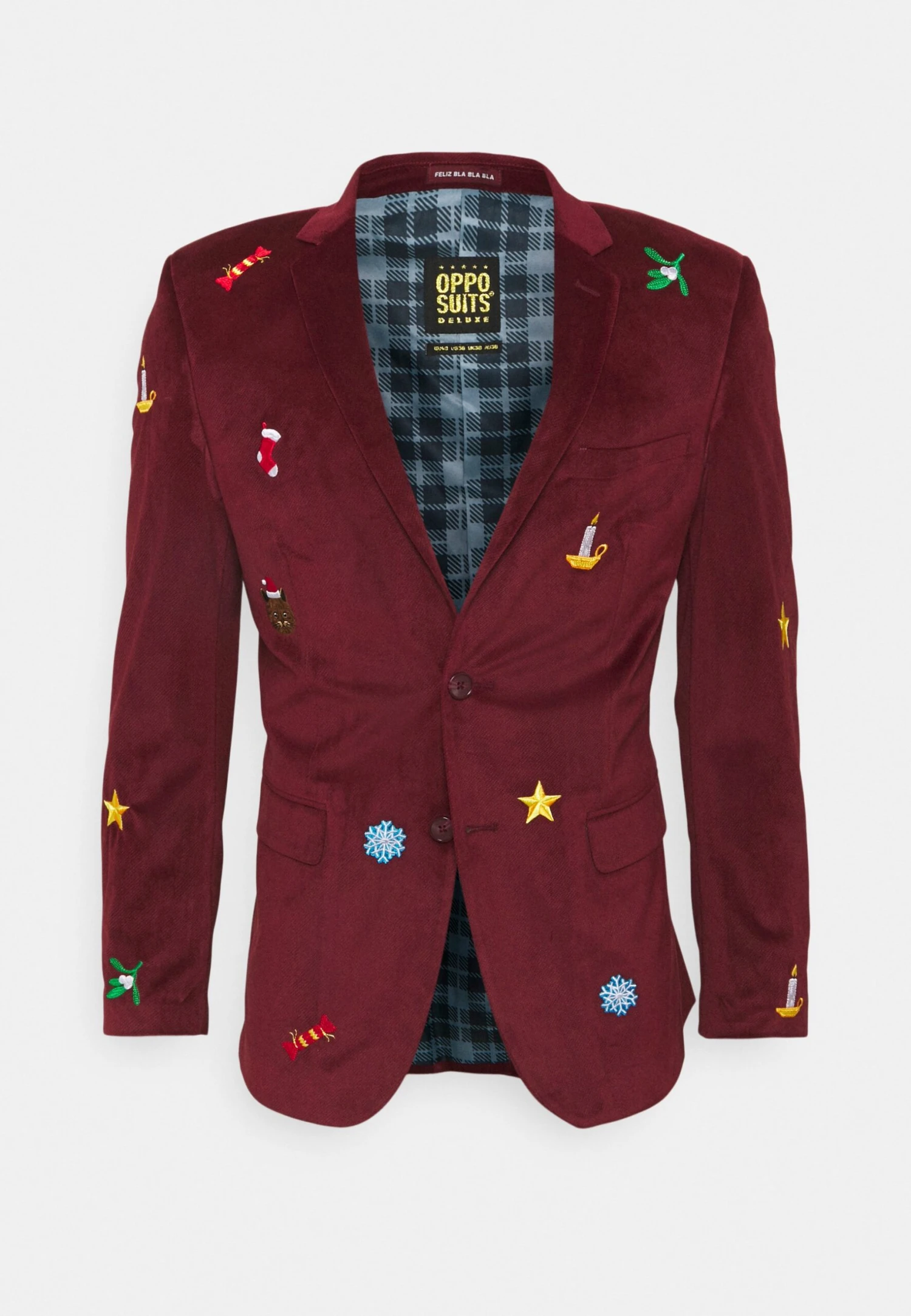 Opposuits ChristmasX Mas Icons - Blazer - Red 6 Opposuits ChristmasX Mas Icons - Blazer - Red - Afbeelding 4