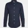 Lindbergh Oxford Manderin Superflex Ls - Overhemd - Navy