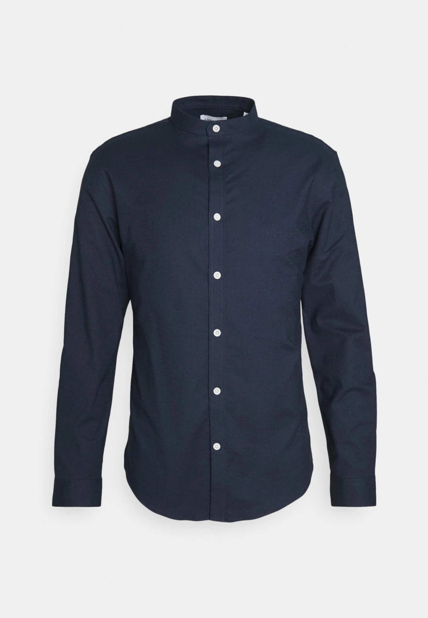 Lindbergh Oxford Manderin Superflex Ls - Overhemd - Navy 3 Lindbergh Oxford Manderin Superflex Ls - Overhemd - Navy