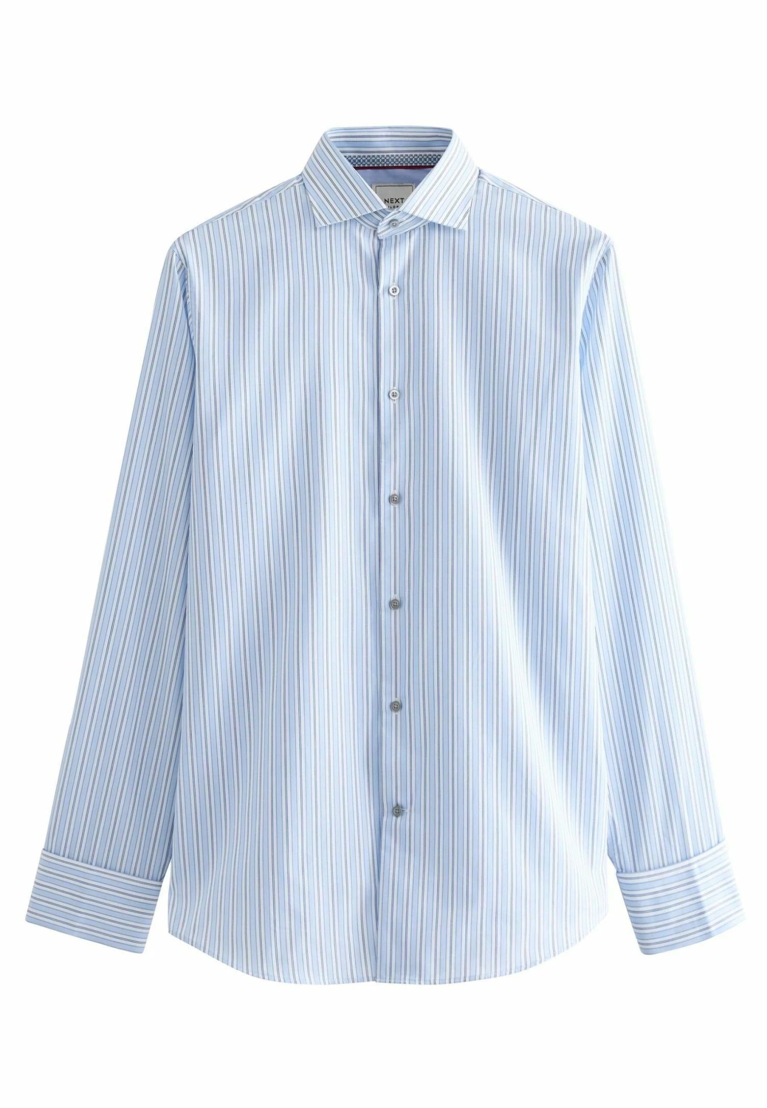 Next Trimmed Regular Fit Double Cuff - Overhemd - Blue White Stripe 6 Next Trimmed Regular Fit Double Cuff - Overhemd - Blue White Stripe - Afbeelding 4