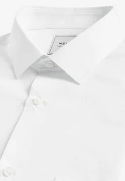 Next Easy Care Slim Fit Short Sleeve - Zakelijk Overhemd - White -ZALANDO WINKEL e0698a331d1348ee8f046c33577b8009
