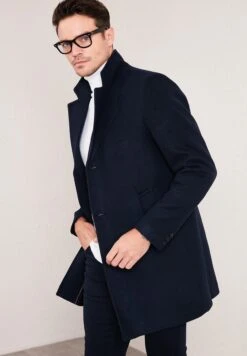 Slim Fit - Mantel - Navy Blue 7 Slim Fit - Mantel - Navy Blue -ZALANDO WINKEL e132b9315d294f04a690a01db41090e0