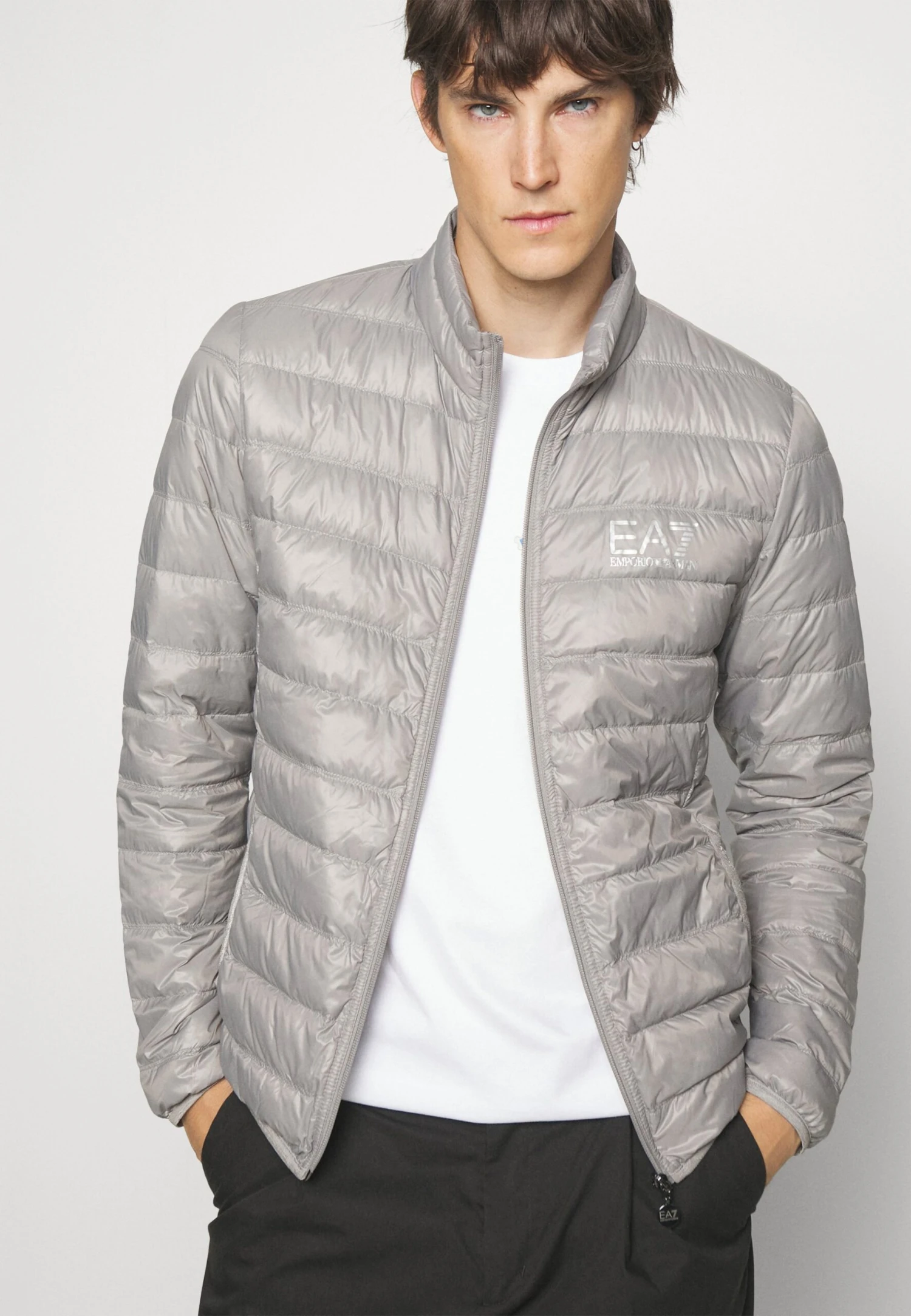 EA7 Emporio Armani Jacket - Gewatteerde Jas - Grigio Chiaro 6 EA7 Emporio Armani Jacket - Gewatteerde Jas - Grigio Chiaro - Afbeelding 4