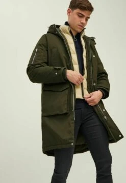 Jack & Jones Multi-Taschen - Parka - Forest Night -ZALANDO WINKEL e1ec0bd3949141268055df8260046291