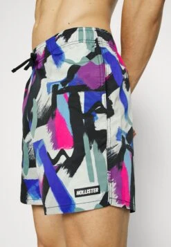 Hollister Co. Sport Swim- Zwemshorts - Purple Stripe Abstract -ZALANDO WINKEL e21e027733054981a6f174b0305996b3