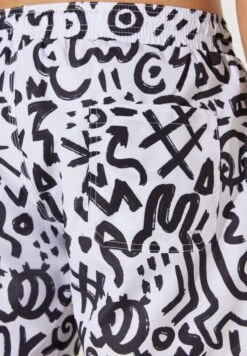 Standard Fit Suit-Figured - Zwemshorts - White Black -ZALANDO WINKEL e3046c6dca5646faa12cb280545a1a56