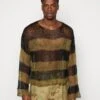 Jaded London Nirvana Striped Loose Jumper - Trui - Green/Black -ZALANDO WINKEL e31eada7589e4c8db5846347c9ef8766