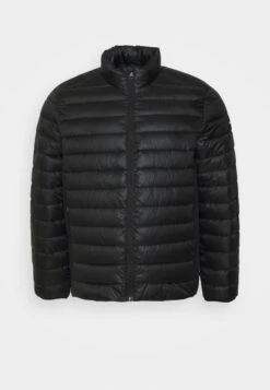 Calvin Klein Side Logo Jacket - Halflange Jas - Black -ZALANDO WINKEL e3828db45eee4b5ca48a8d6fc2144993