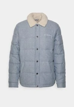 Hollister Co. Sherpa Lined Puffer - Winterjas - Denim