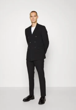 Selected Homme Slhslim Double Breasted - Kostuum - Black