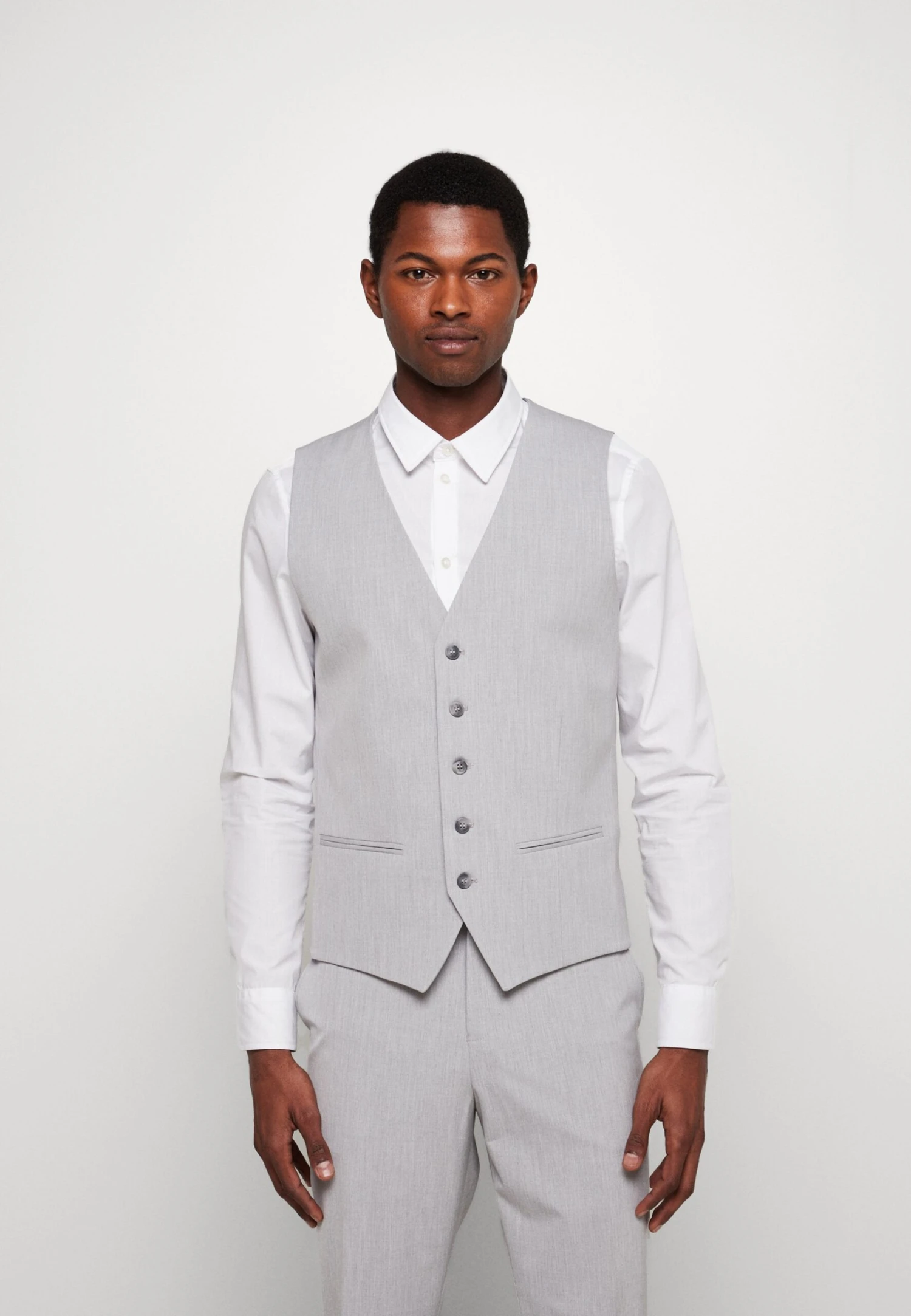 Selected Homme Slhslim Liam - Gilet - Light Grey Melange 3 Selected Homme Slhslim Liam - Gilet - Light Grey Melange
