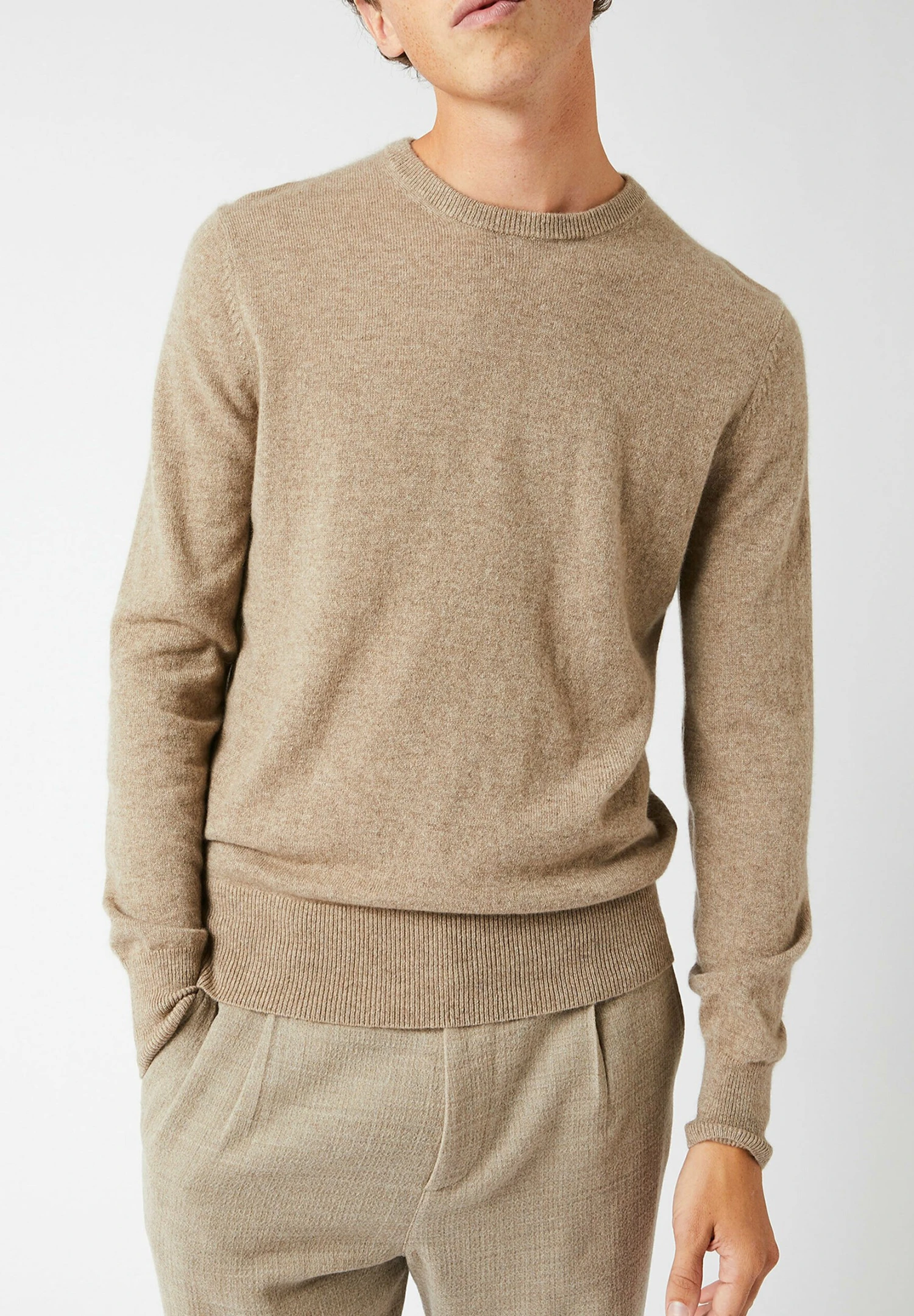 RODIER Round Neck - Trui - Taupe 3 RODIER Round Neck - Trui - Taupe