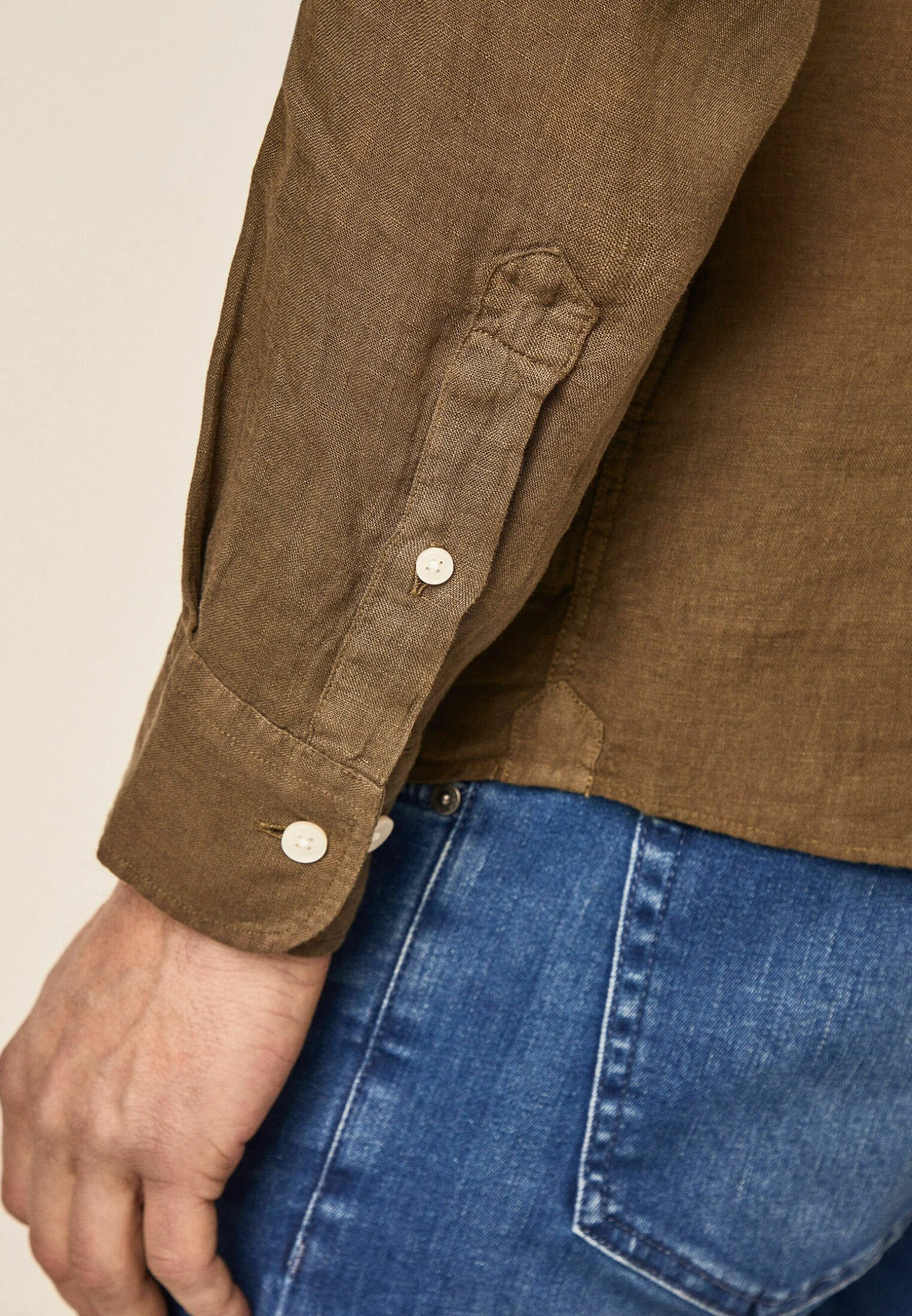 Hackett London Overhemd - Olive 6 Hackett London Overhemd - Olive - Afbeelding 4