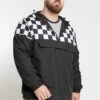 URBAN CLASSICS Check Pull Over Jacket - Windjack - Black/Chess -ZALANDO WINKEL e51fe4923eb14726abb821af3f973a1b