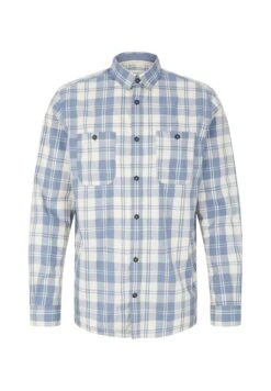 Tom Tailor Mit Karomuster - Overhemd - Off White Blue Check -ZALANDO WINKEL e56af00cba8c4756ac313b158723d840