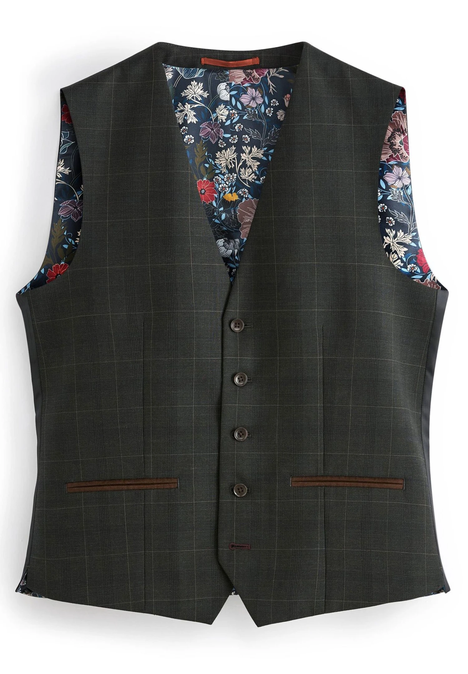 Next Signature Empire Mills Check Standard - Gilet - Green 6 Next Signature Empire Mills Check Standard - Gilet - Green - Afbeelding 4