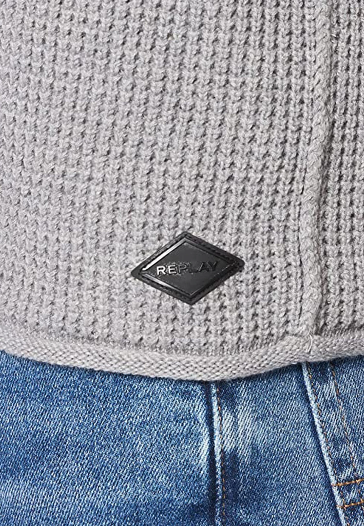 Replay Trui - Grey Med Melange 5 Replay Trui - Grey Med Melange - Afbeelding 3
