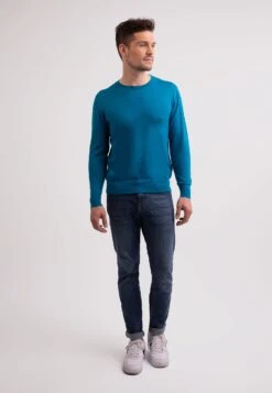 Rundhals- Trui - Blue -ZALANDO WINKEL e6b921a518394f009bdd4433f1de3251