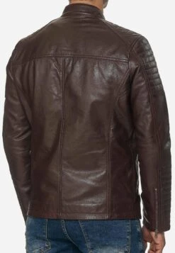 Leren Jas - Bordeaux -ZALANDO WINKEL e9f16879e8e24de68444973f0a1f5141