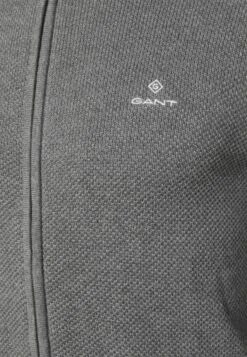 Gant Zip- Vest - Dark Grey Melange -ZALANDO WINKEL eae294dfbb684f35935e4386b5e35146