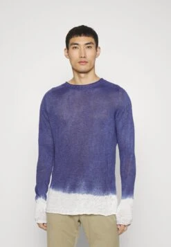 120% Lino Uomo - Trui - Shibori Ink