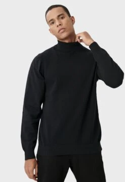Standard Fit Basic Mock Turtleneck - Trui - Black -ZALANDO WINKEL eb28fce574bf4802af0fb93ede2014ae