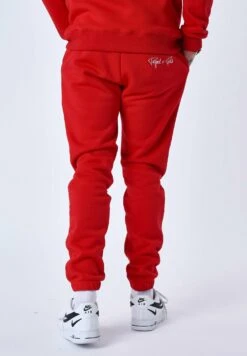 Bas De Jogging Avec Empiècement Bimatière - Trainingsbroek - Rouge -ZALANDO WINKEL eb6cde6185f2482ab08903ee132d6842