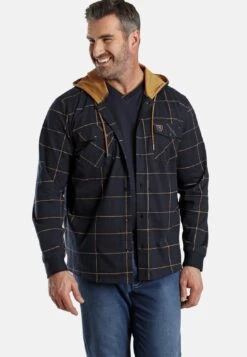 Duke Crowley - Lichte Jas - Dunkelblau Kariert