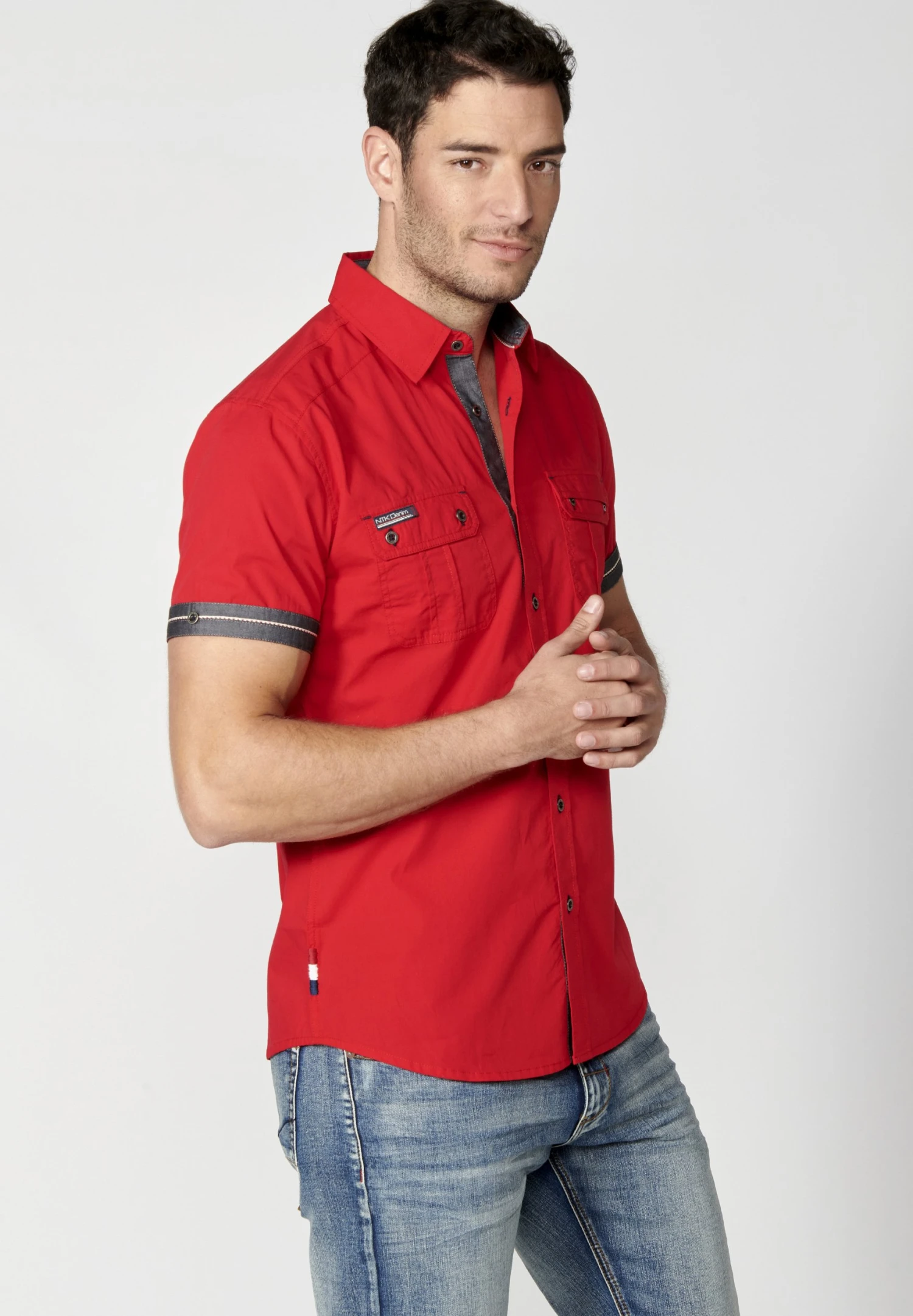 Koroshi Short Sleeve - Overhemd - Rojo Red 6 Koroshi Short Sleeve - Overhemd - Rojo Red - Afbeelding 4