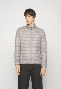EA7 Emporio Armani Jacket - Gewatteerde Jas - Grigio Chiaro