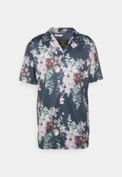 SikSilk Elevate Botanical - Overhemd - Navy -ZALANDO WINKEL ec933c6e920242c89bb5e9d626f7dde1