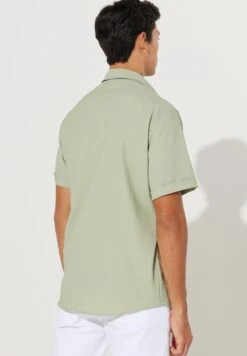 Seersucker- Overhemd - Khaki -ZALANDO WINKEL ed322d95ed3046d4adabc111be7d260c