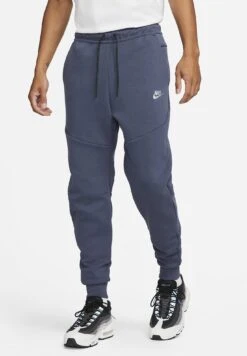 Nike Sportswear M Tch Flc S - Trainingsbroek - Thunder Blue Metallic Cool Grey