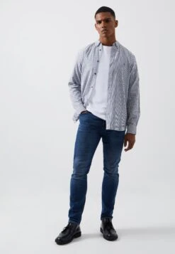 French Connection Long Sleeve - Overhemd - Dark Navy Stripe -ZALANDO WINKEL ef7e00803f45482487332f18ed053910