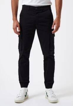 French Connection With Elasitcated Cuff - Cargobroek - Black