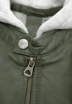 GIPSY Rylo - Leren Jas - Olive -ZALANDO WINKEL f041d273962c42f986cfa3fd38382557