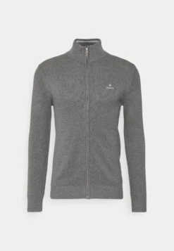 Gant Zip- Vest - Dark Grey Melange -ZALANDO WINKEL f0959e4692ba436e8256593827c47bbf