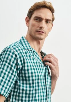 Comfort Fit Painted Yarn - Overhemd - White Green -ZALANDO WINKEL f100d4fbfb49448c87e7045138067f2b