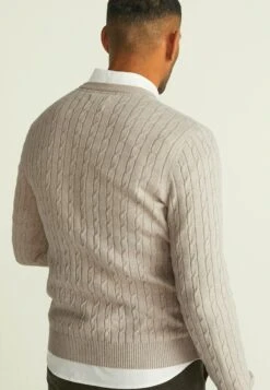 Dave Cable Crew Neck - Trui - Beige Melange -ZALANDO WINKEL f1a9e2fd6d8e4548b0ada237303bfef9